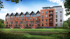 Oak Street Norwich river frontage